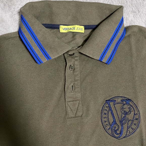 Versace Jeans Polo Shirt Long Sleeves - Picture 2 of 4